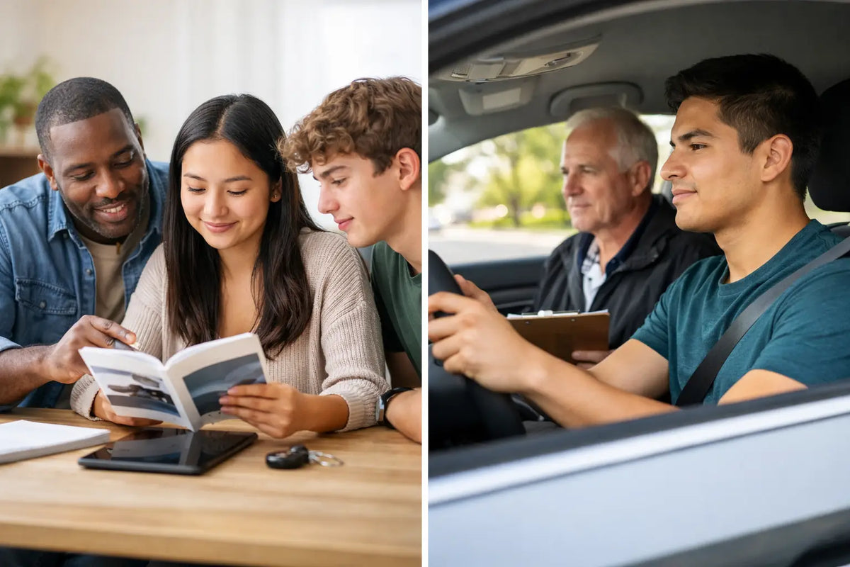 California DMV Written Test vs. Road Test