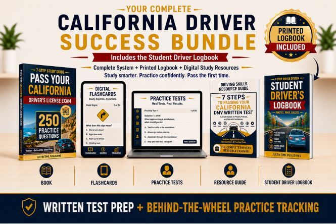 California Driver Success Bundle | Complete Study System + Student Driver Logbook