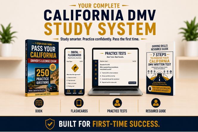 California DMV Complete Study System | Paperback Book + Written Test & Behind-the-Wheel Guides