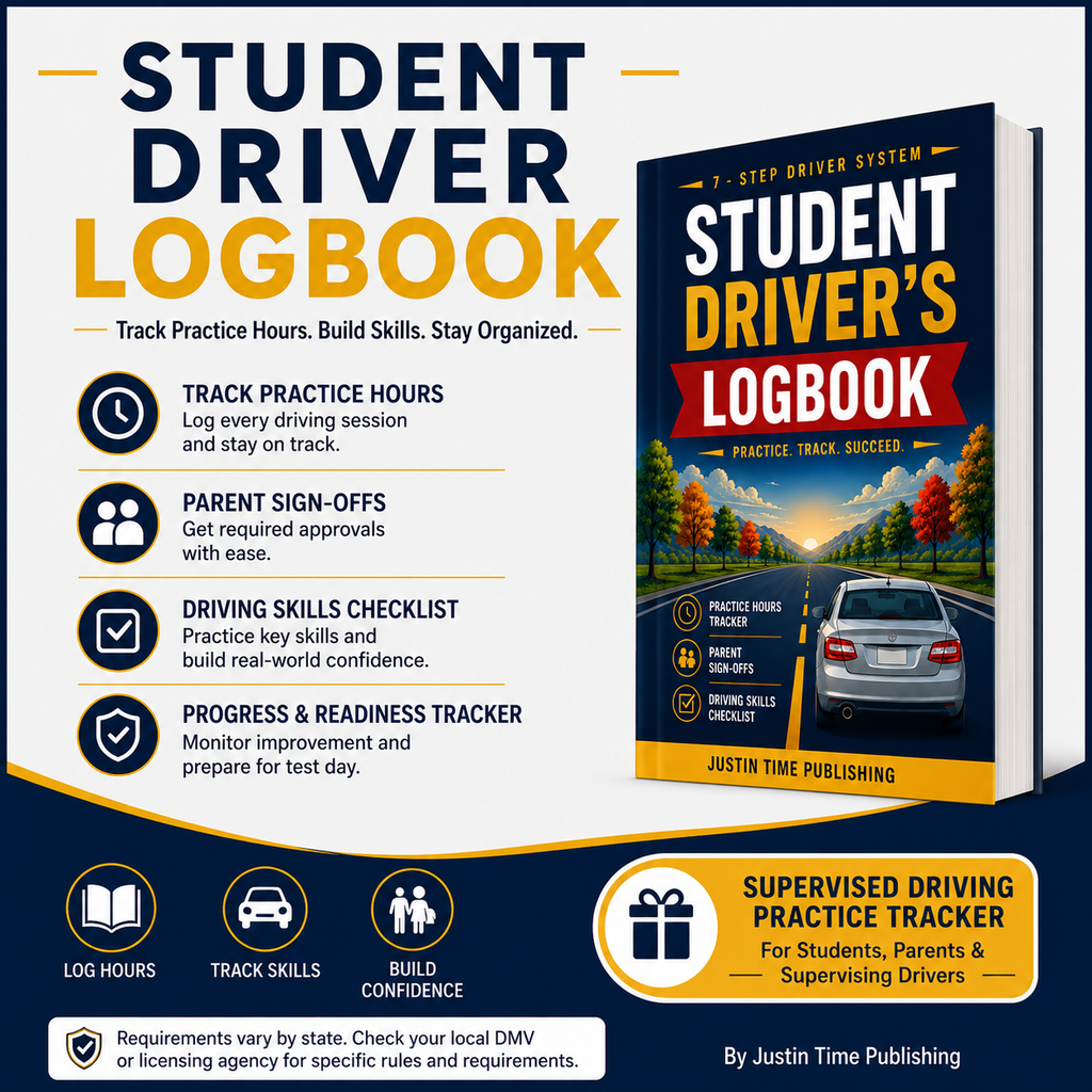 Student Driver Logbook + Digital Bonuses