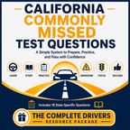 California road signs and driving rules study resources