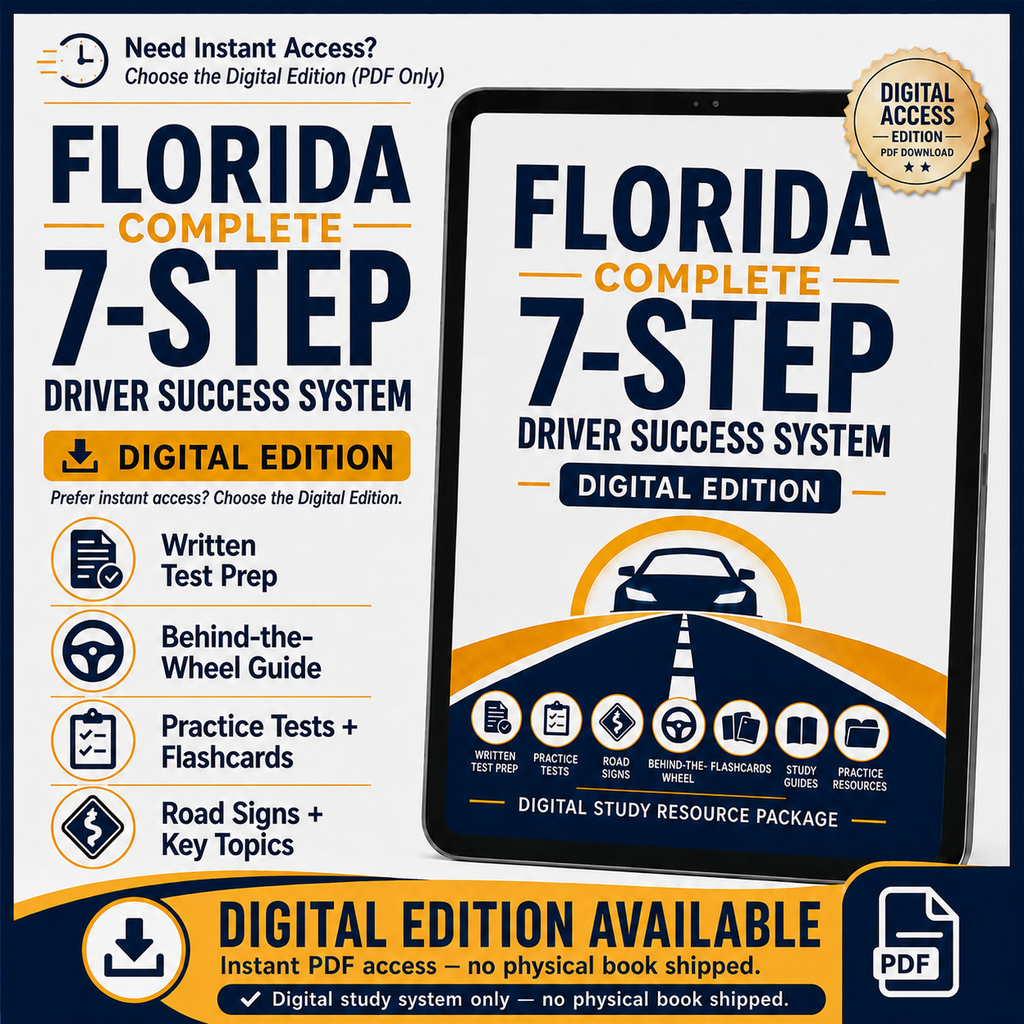 Florida DMV Digital Complete Study Package