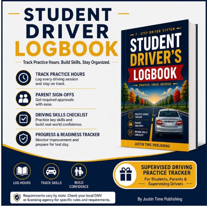 Student Driver Logbook  Practice Hours & Skills Tracker